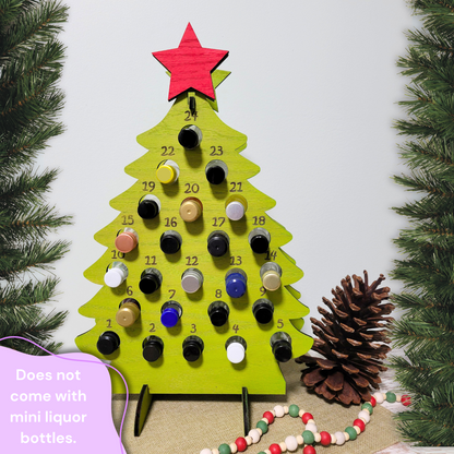 Large Adult Advent Christmas Calendar for Mini Liquor Bottles