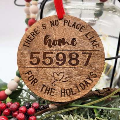 Zip Code Christmas Ornament
