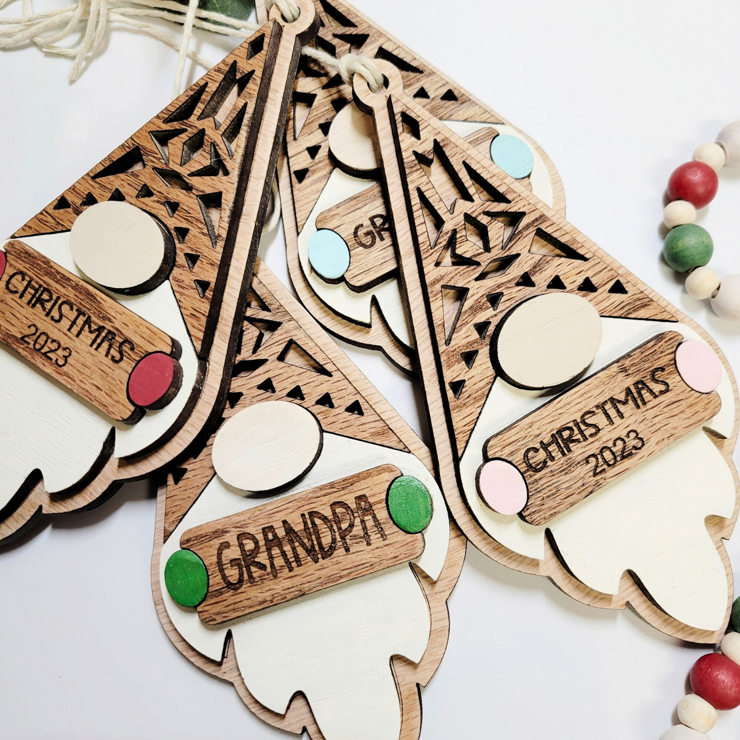 2025 Personalized Boho Gnome Ornament