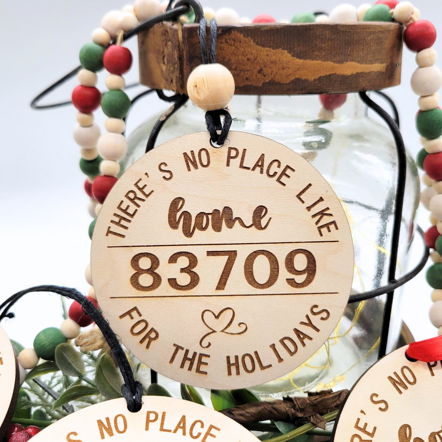 Zip Code Christmas Ornament
