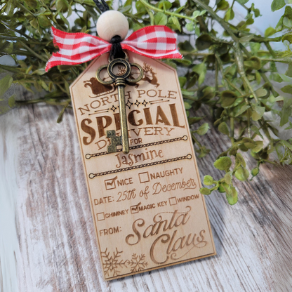 Personalized Special Delivery Stocking Gift Tag