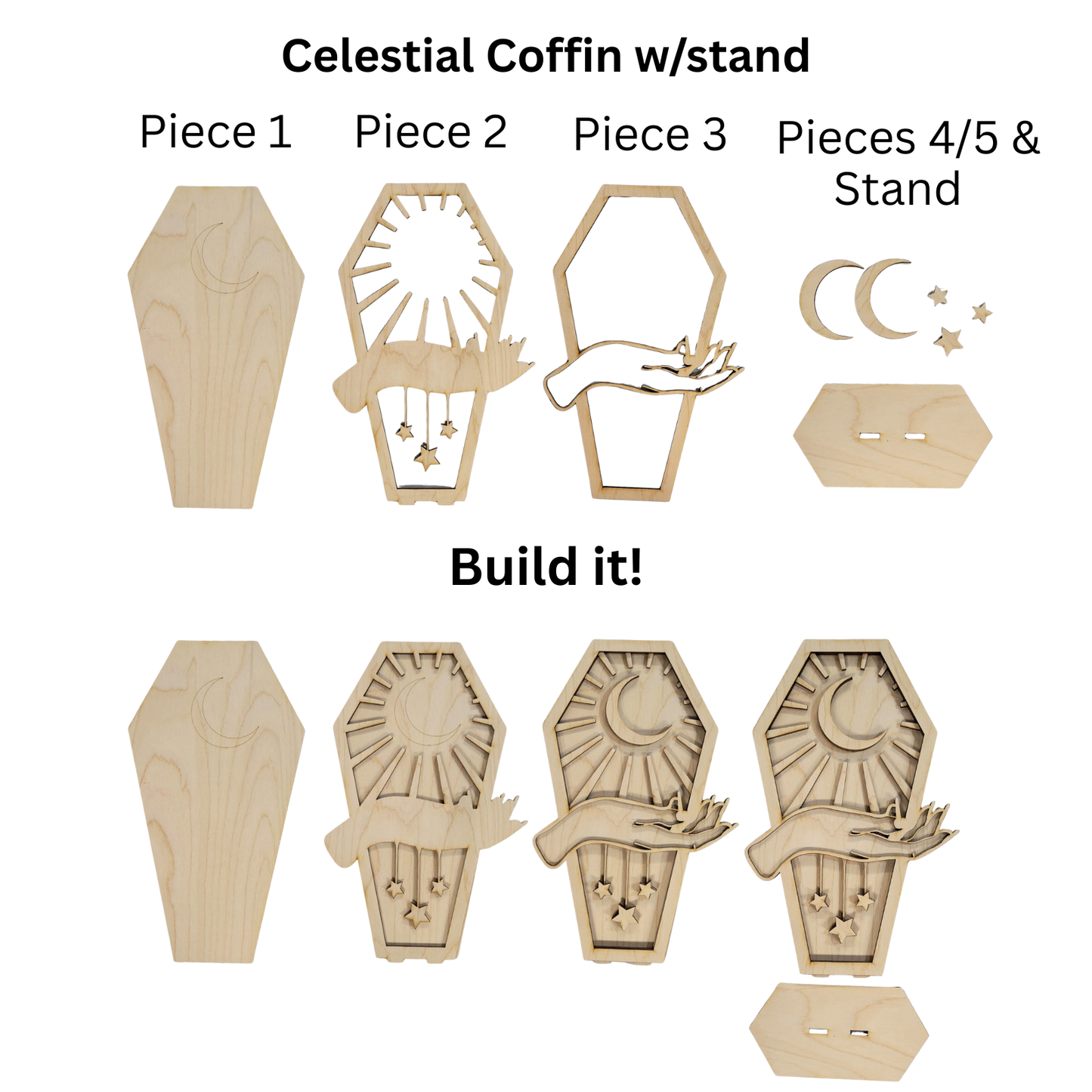 PICK YOUR POISON, Coffin DIY Craft Project Kit