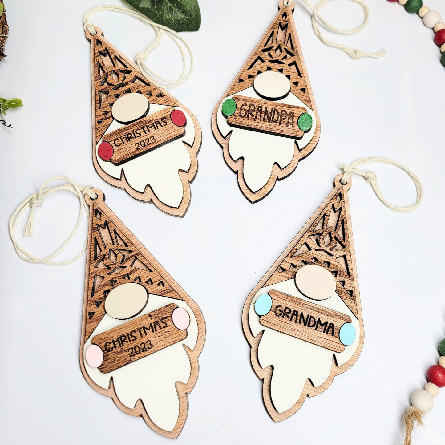 2025 Personalized Boho Gnome Ornament