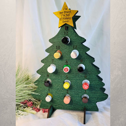 12 Days of Christmas Advent Calendar for Mini Liquor Bottles