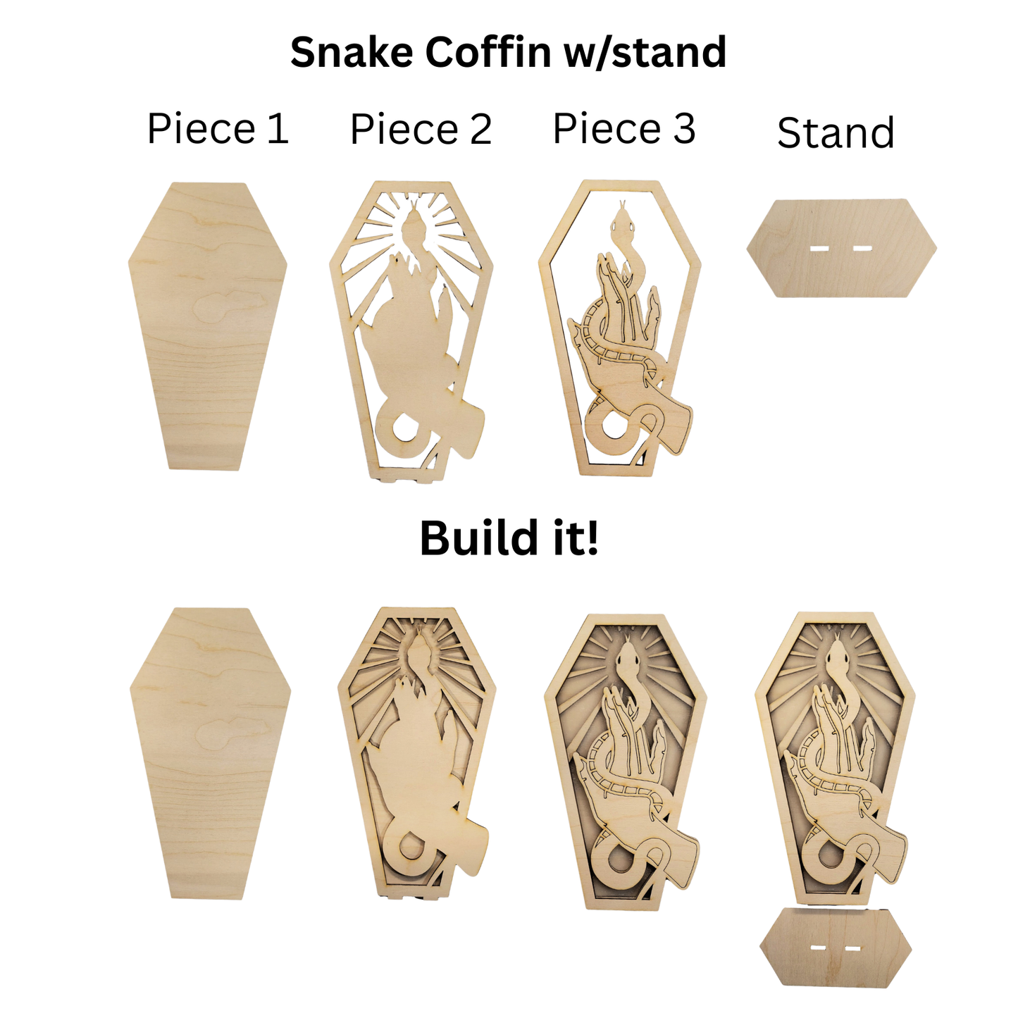 PICK YOUR POISON, Coffin DIY Craft Project Kit