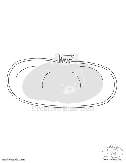 Funky Pumpkins Coloring Pages - Digital Download