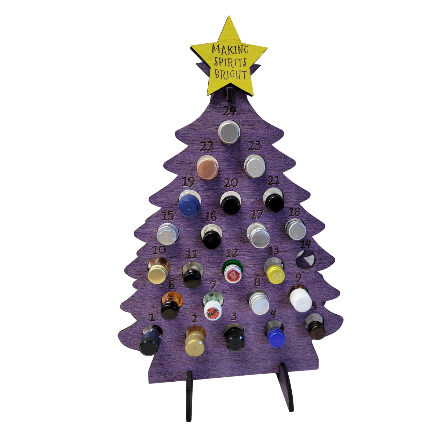 Large Adult Advent Christmas Calendar for Mini Liquor Bottles