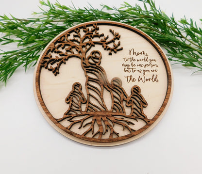 Mother Tree of Life Sign or Tiered Tray Display