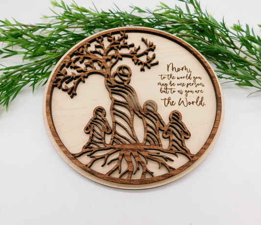 Mother Tree of Life Sign or Tiered Tray Display