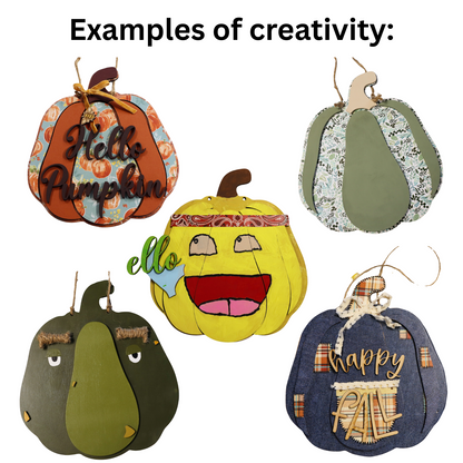Fall Pumpkin Sign DIY Craft Project