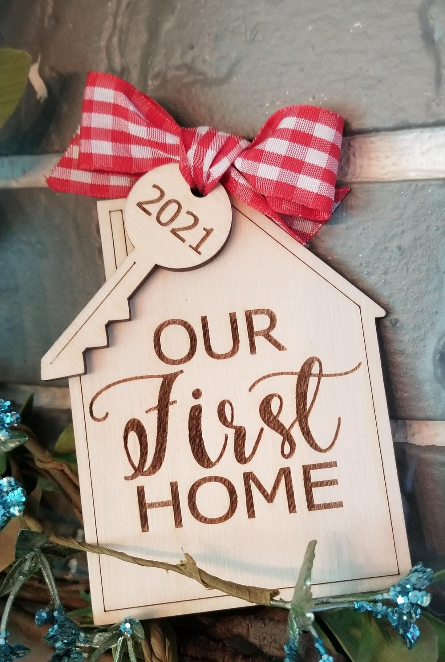 Our First Home or Home Sweet Home Christmas Ornament for 2025