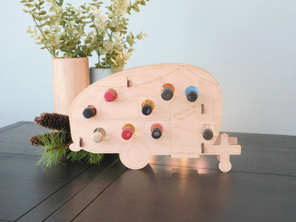 Personalized Tipsy Camper for mini liquor or wine bottles