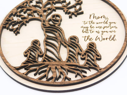 Mother Tree of Life Sign or Tiered Tray Display