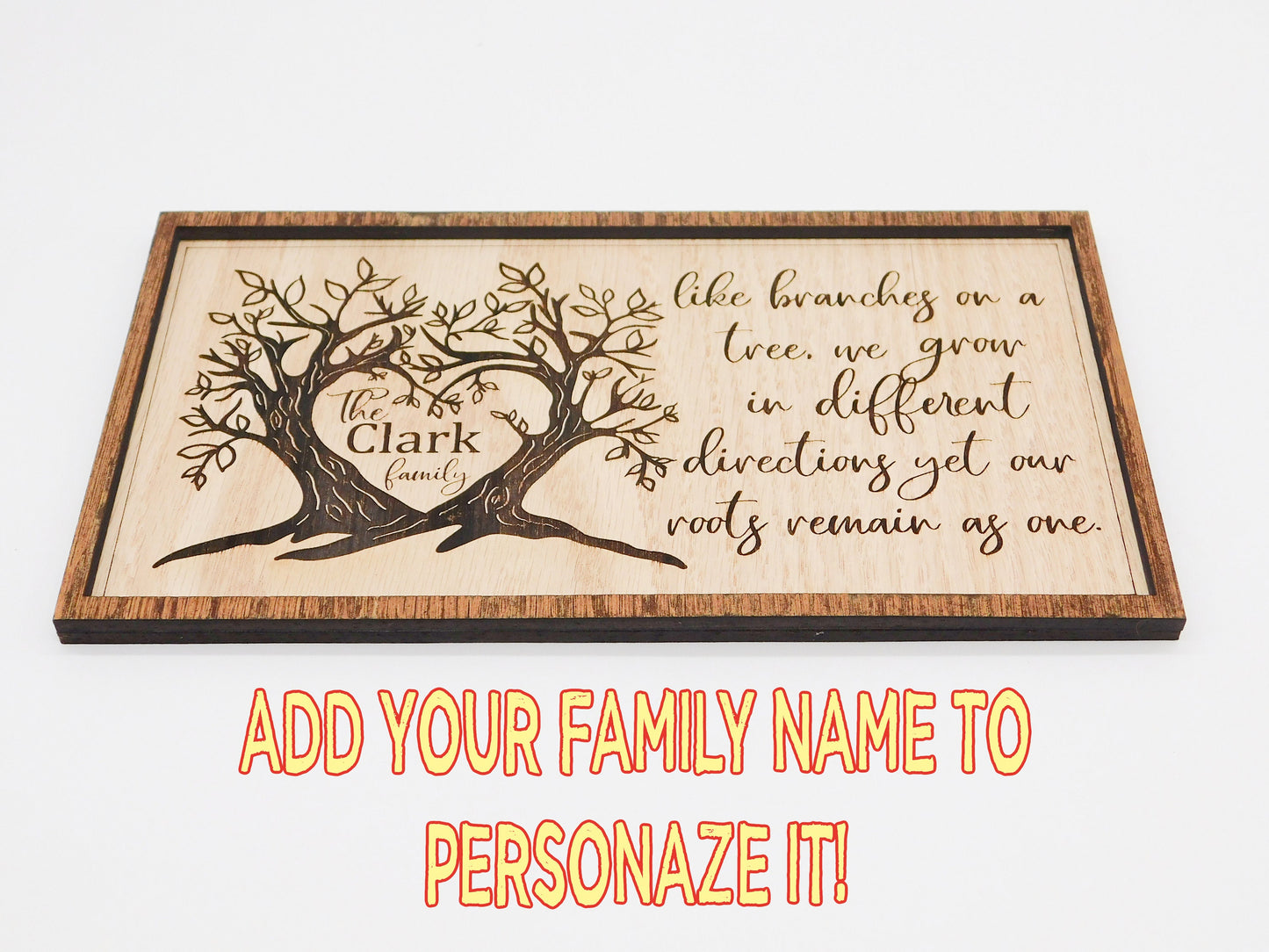 Personalized Family Tree Name Sign