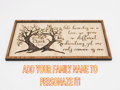 Personalized Family Tree Name Sign