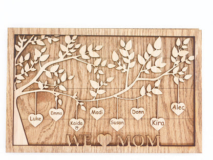 Personalized Family Tree Keepsake