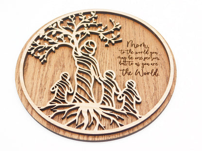 Mother Tree of Life Sign or Tiered Tray Display