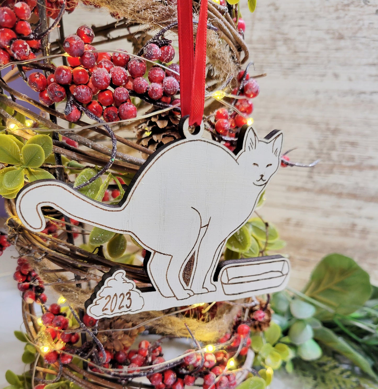 2025 Pooping Cat Ornament