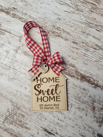 Our First Home or Home Sweet Home Christmas Ornament for 2025