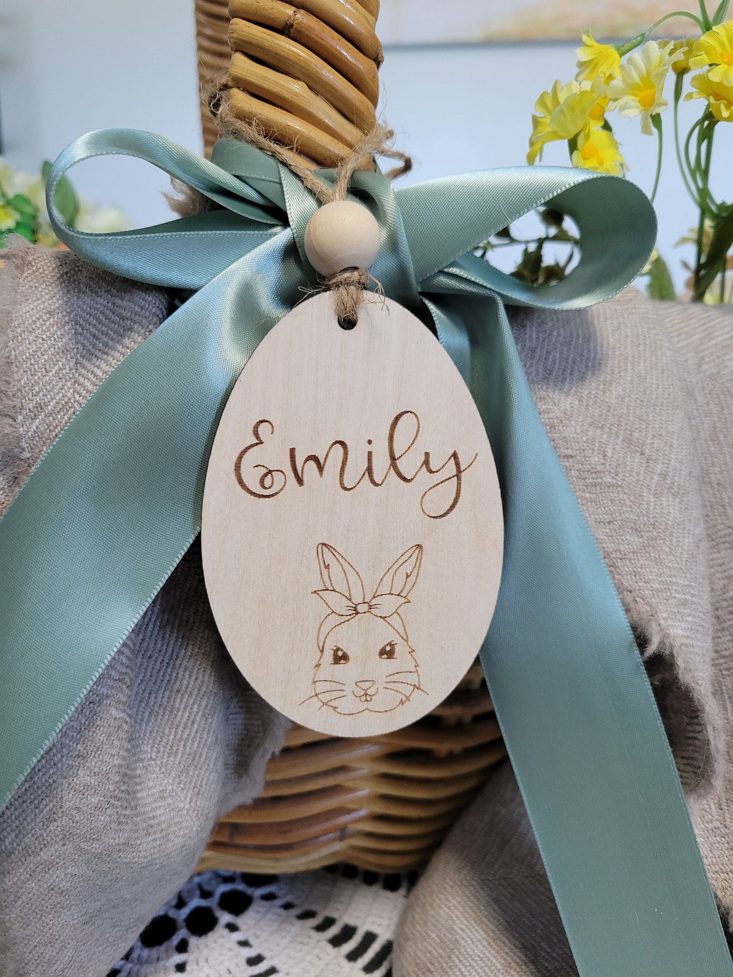 Personalized Easter Basket Tag