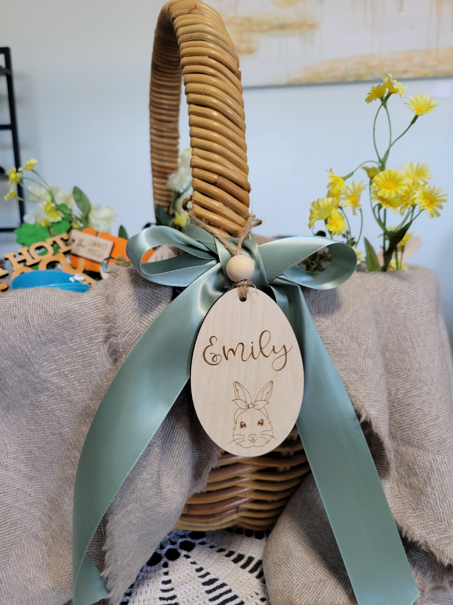 Personalized Easter Basket Tag